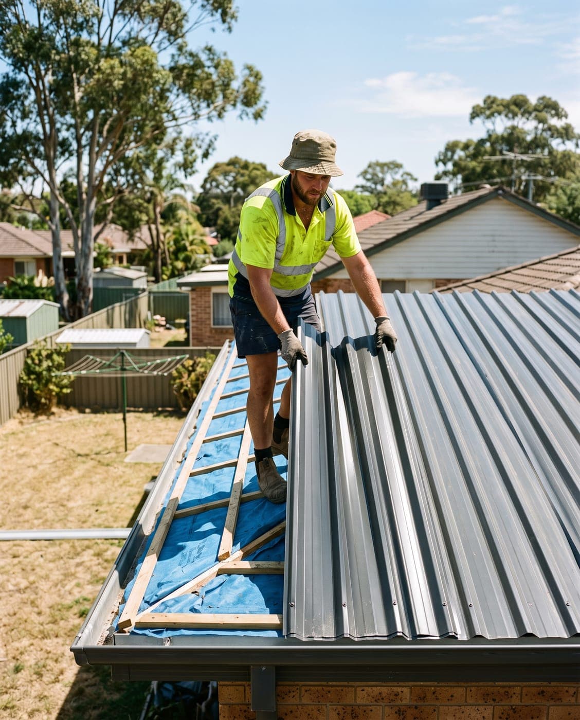 Roofing work in Australia