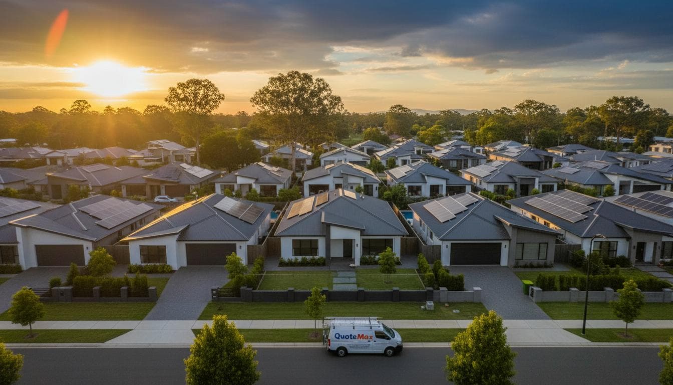 An Australian property with several separate roof structures